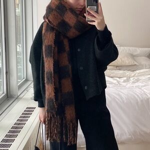 Urban Outfitters checkered blanket scarf